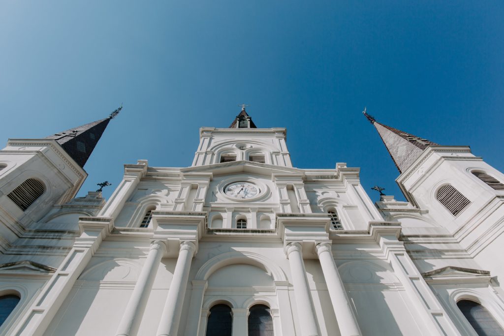 Jackson Cathedral in Jackson Square in New Orleans