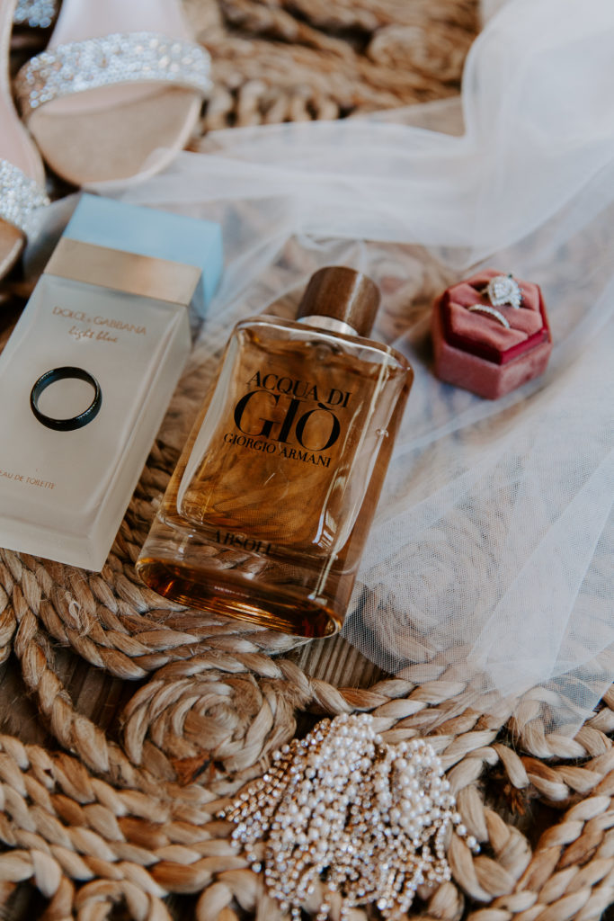 perfume and cologne from an all day elopement in the Ozarks